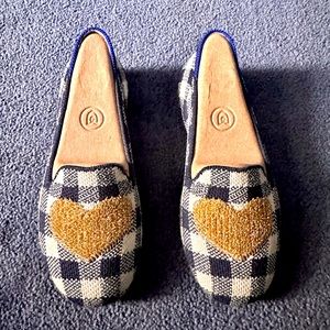 Rothy’s Kids Gingham Heart Loafers Size 13